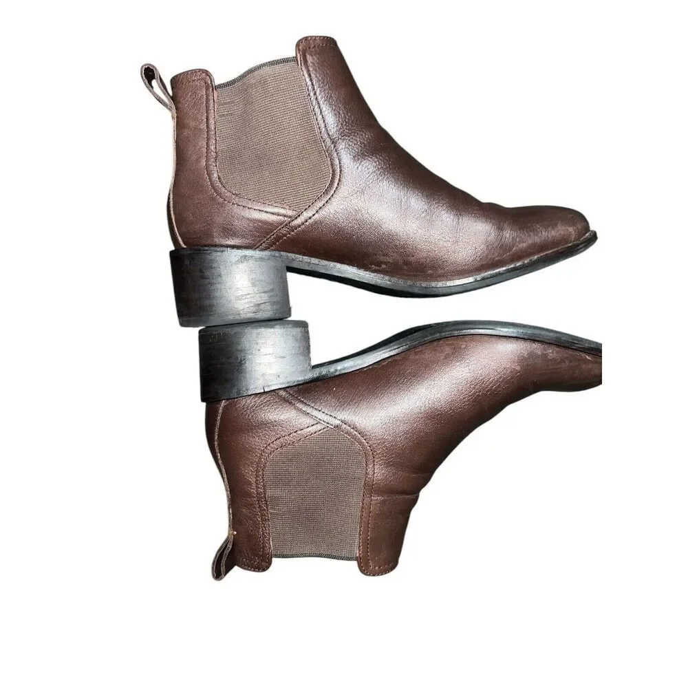 Cole Haan Women’s Brown Slip‎ On  Leather Chelsea Boot 212819 Size 8B